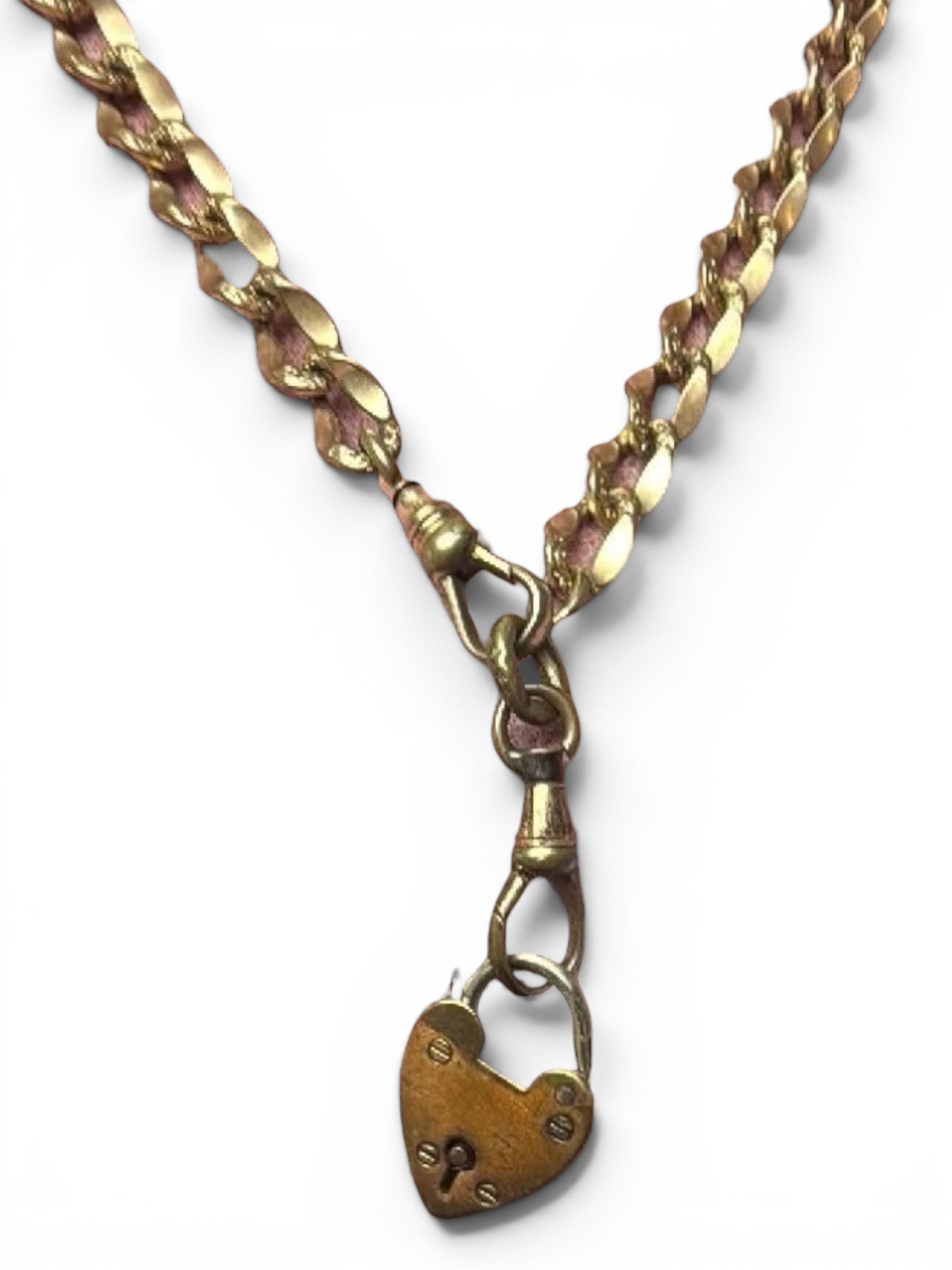 Victorian rolled gold Albert chain necklace