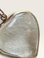 Vintage cut glass heart pendant