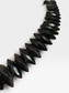 Antique Black Glass Collar Necklace – Victorian French Jet Style Graduated Faceted Beads – Gothic Mourning Jewellery