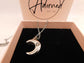 Crescent moon urn pendant