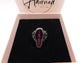 Resting in peace coffin ring- purple