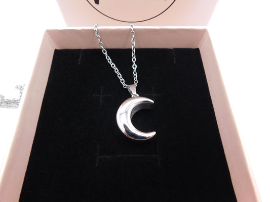 Crescent moon urn pendant