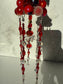 Red raindrops