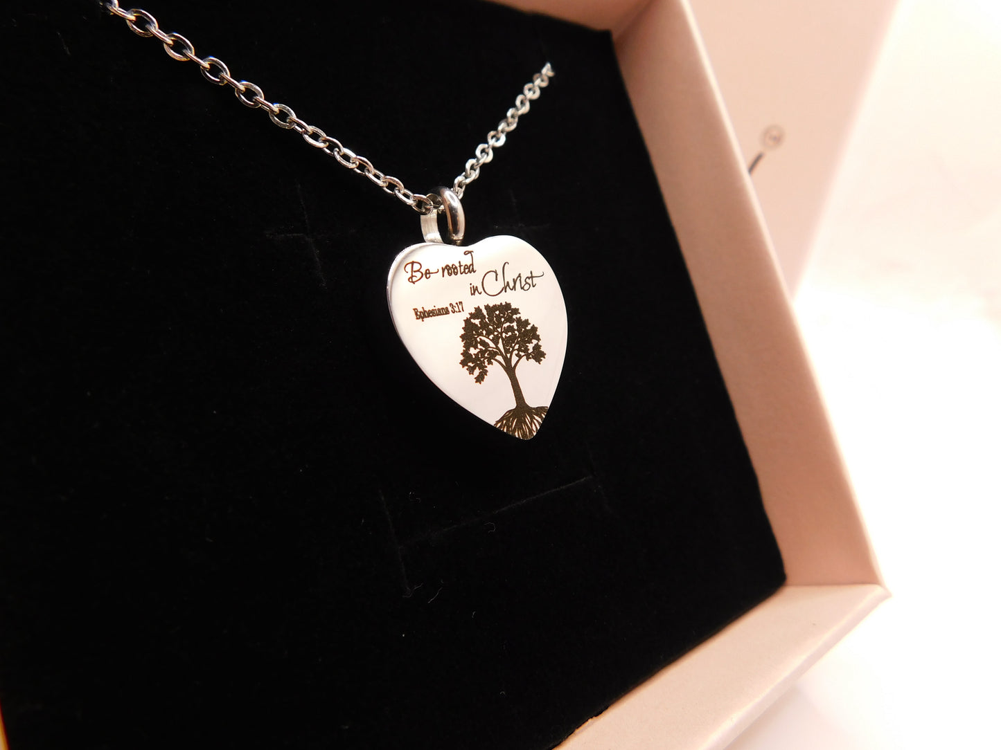 “Rooted in Christ” urn pendant