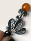 Sterling silver berry brooch