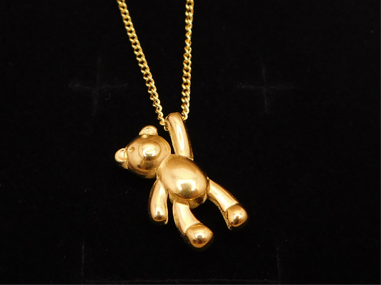 Tiny Teddy pendant necklace