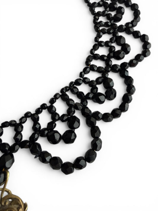 Victorian Mourning Collar Necklace | French Jet & Whitby Jet | Ashes to Adornment Reimagined Antique