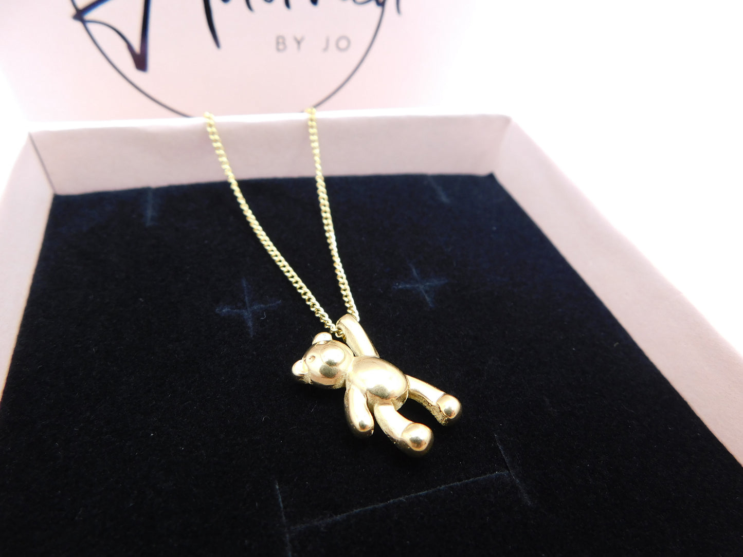 Tiny Teddy pendant necklace