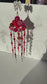 Red raindrops
